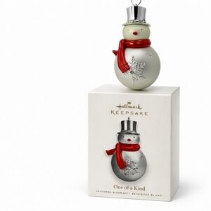 Hallmark Keepsake One of a Kind Snowman Ornament 2010 Holiday Decor MIB